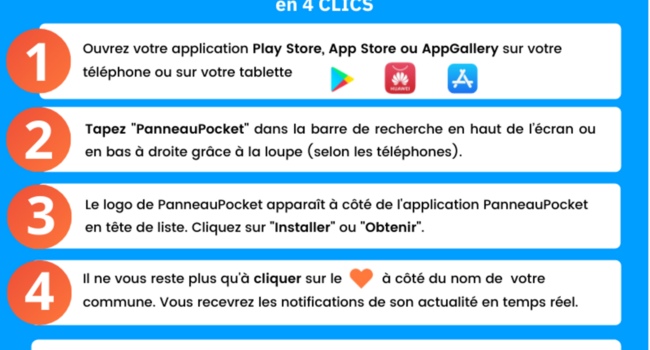 application panneau pocket